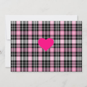 Cartes Pour Fêtes Annuelles Coeur rose motif rose rose classique