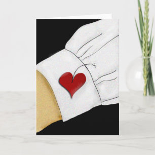 Cartes Pour Fêtes Annuelles coeur sur ma manche