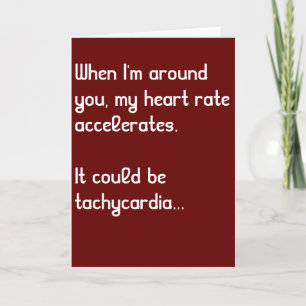 Cartes Pour Fêtes Annuelles Coeur Taux amusant Médicale Valentine's Day Card