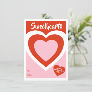 Cartes Pour Fêtes Annuelles Coeur Valentines Coeur Zone de conception pour tra