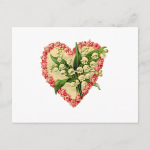 Cartes Pour Fêtes Annuelles Coeur victorien de Valentine