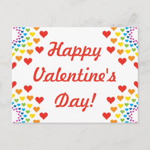 Cartes Pour Fêtes Annuelles Coeurs autour des coeurs - Heureuse Sainte-Valenti