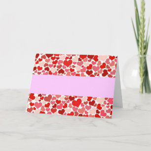 Cartes Pour Fêtes Annuelles Cœurs d'Amour