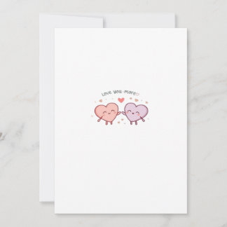 Cartes Pour Fêtes Annuelles Cœurs de couple Amour Plus Saint-Valentin Romantiq