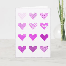 Cartes Pour Fêtes Annuelles Coeurs de Doodle