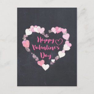 Cartes Pour Fêtes Annuelles Coeurs de la Glitterie Heureuse Sainte-Valentin en