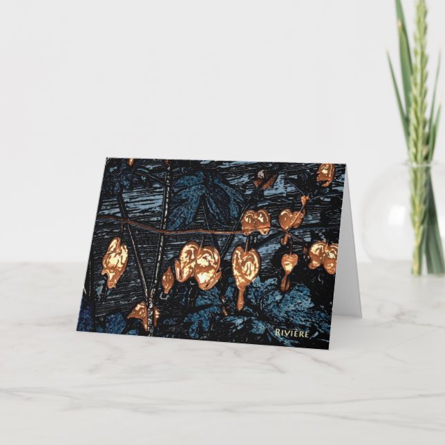 Cartes Pour Fêtes Annuelles Coeurs de l'or pur (Devant)