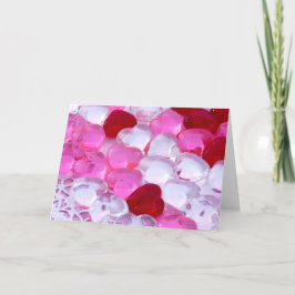 Cartes Pour Fêtes Annuelles Coeurs de verre III
