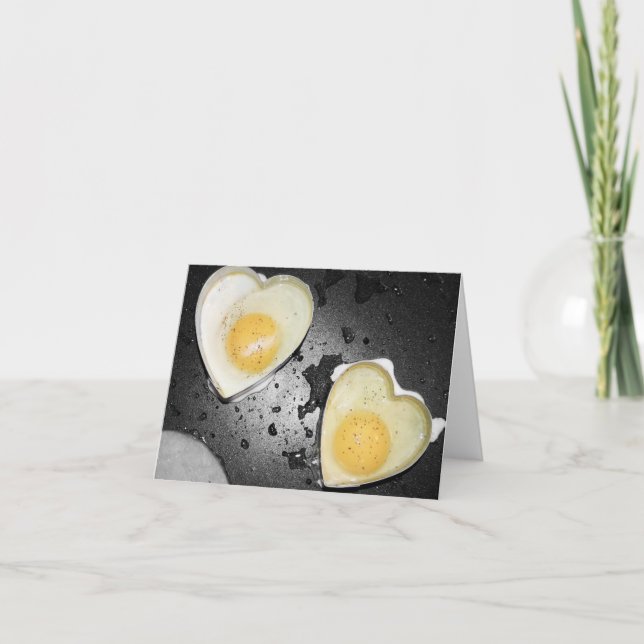 Cartes Pour Fêtes Annuelles Coeurs d'oeufs (Devant)