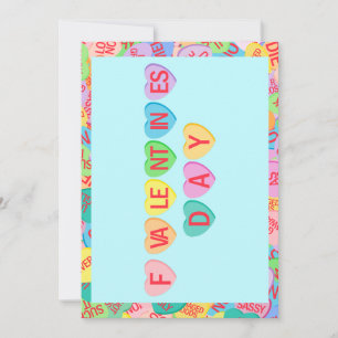 Cartes Pour Fêtes Annuelles Cœurs en bonbons V. 2.0