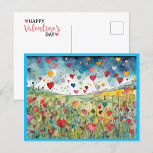Cartes Pour Fêtes Annuelles Coeurs Heureuses Saintes-Valentin