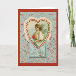 Cartes Pour Fêtes Annuelles Cœurs minuscules doux vintage Saint-Valentin sur d