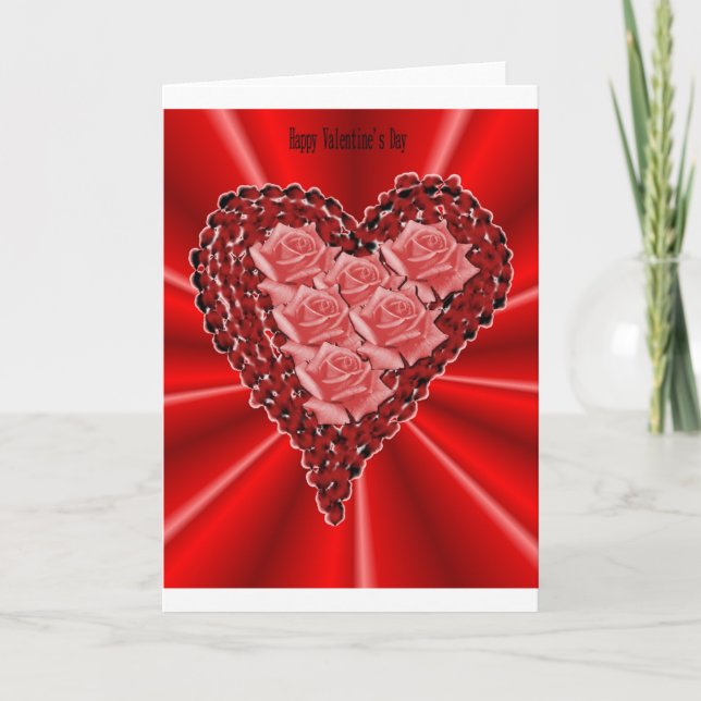 Cartes Pour Fêtes Annuelles coeurs rouges et roses.jpg (Devant)
