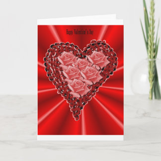 Cartes Pour Fêtes Annuelles coeurs rouges et roses.jpg