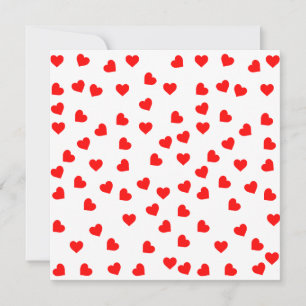 Cartes Pour Fêtes Annuelles Coeurs rouges joueurs