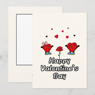 Cartes Pour Fêtes Annuelles Cœurs rouges mignons