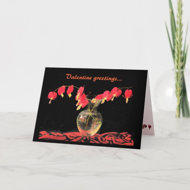 Cartes Pour Fêtes Annuelles Coeurs saignants Valentine (Devant)