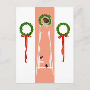 Cartes Pour Fêtes Annuelles Coles Phillips Fadeaway Christmas Deck The Halls