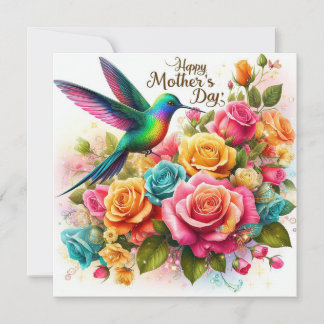 Cartes Pour Fêtes Annuelles Colibri de la fête des mères