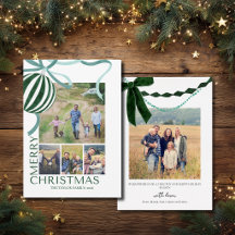 Collage de Noël familial multi-photo moderne