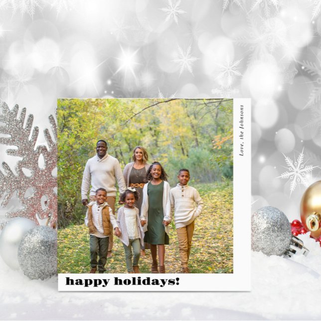Cartes Pour Fêtes Annuelles Collage de photos de famille Joyeux jours fériés (Créateur téléchargé)