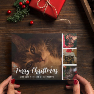 Cartes Pour Fêtes Annuelles Collage de photos de marionnettes de Noël Furry