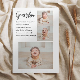 Cartes Pour Fêtes Annuelles Collage moderne Meilleur grand-père Jamais beauté 