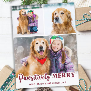 Cartes Pour Fêtes Annuelles Collage photo de chien de compagnie mignon Joyeux 