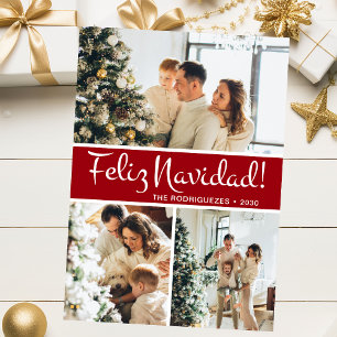 Cartes Pour Fêtes Annuelles Collage photo de Feliz Navidad