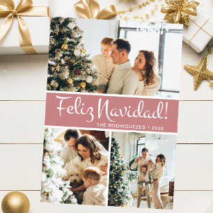 Cartes Pour Fêtes Annuelles Collage photo de Feliz Navidad
