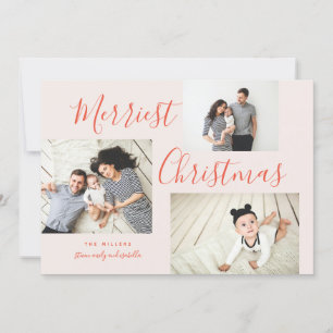 Cartes Pour Fêtes Annuelles Collage photo de Noël 3 le plus joyeux