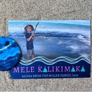 Cartes Pour Fêtes Annuelles Collage photo de Noël de Mele Kalikimaka