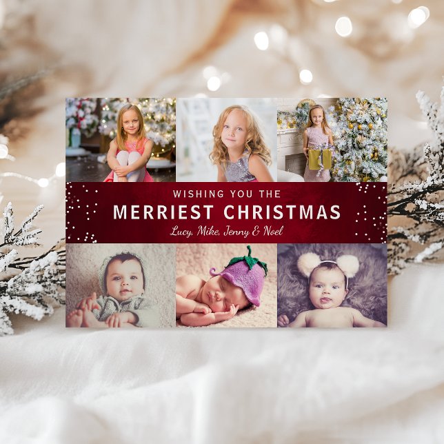 Cartes Pour Fêtes Annuelles Collage photo de Noël des plus jolies (Créateur téléchargé)