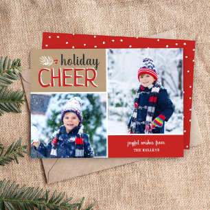 Cartes Pour Fêtes Annuelles Collage photo Holiday Cheer 2