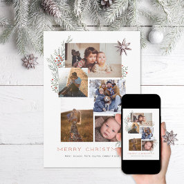 Cartes Pour Fêtes Annuelles Collage photo Juniper