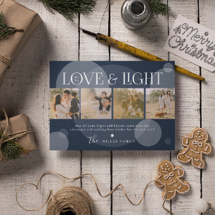 Cartes Pour Fêtes Annuelles Collage photo Love & Light Noël