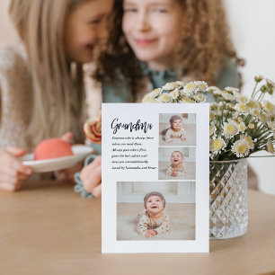Cartes Pour Fêtes Annuelles Collage Photo & Meilleure grand-mère Jamais Meille
