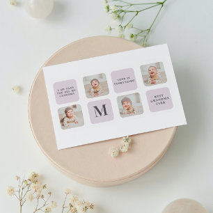 Cartes Pour Fêtes Annuelles Collage Photo & Meilleure Grand-Mère Jamais Meille
