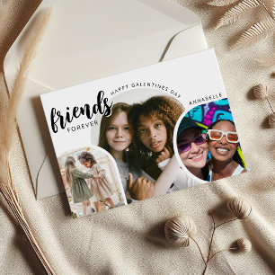 Cartes Pour Fêtes Annuelles Collage photo moderne Amis pour toujours