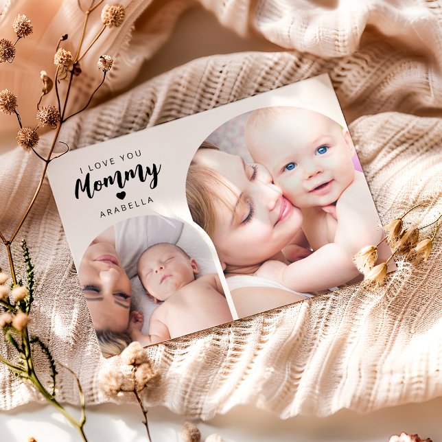 Cartes Pour Fêtes Annuelles Collage photo Momommy | Fête des mères (Créateur téléchargé)