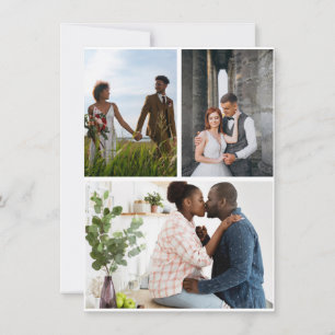Cartes Pour Fêtes Annuelles Collage photo simple 3