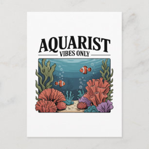 Cartes Pour Fêtes Annuelles Collecteur de poissons aquariums Junkie Fish Lover