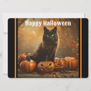 Cartes Pour Fêtes Annuelles Collection Chat Noir Joyeux Halloween