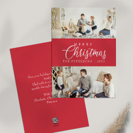 Cartes Pour Fêtes Annuelles Collection de photos rose vif moderne Noël