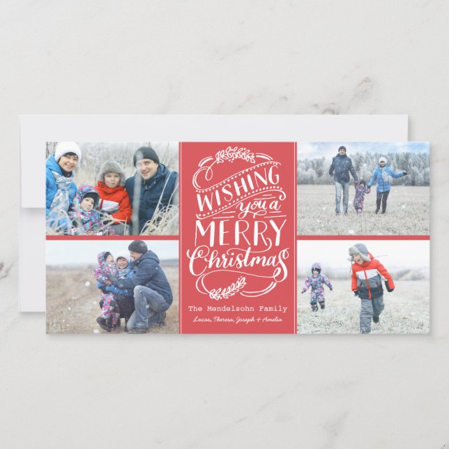 Cartes Pour Fêtes Annuelles Collection de voeux de Noël 4 Vacances photo (Devant)