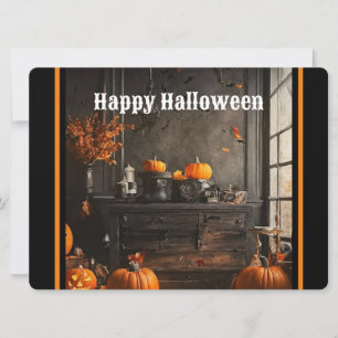 Cartes Pour Fêtes Annuelles Collection Halloween Maison Épouvantable