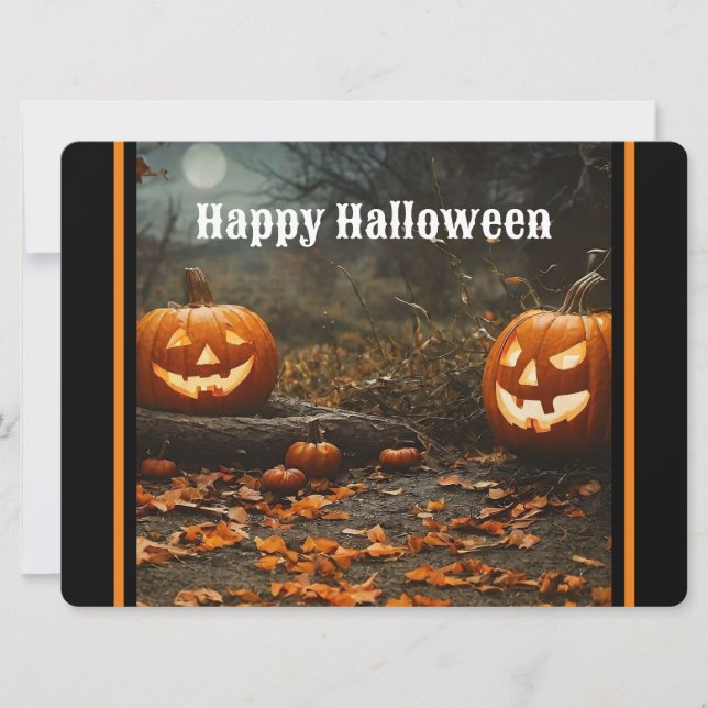 Cartes Pour Fêtes Annuelles Collection Joyeuse Nuit d'Halloween (Devant)