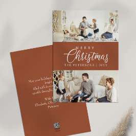 Cartes Pour Fêtes Annuelles Collection photo moderne Burnt Orange Noël