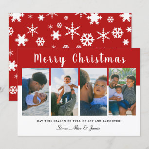 Cartes Pour Fêtes Annuelles Collection photo moderne élégante Joyeux Noël 