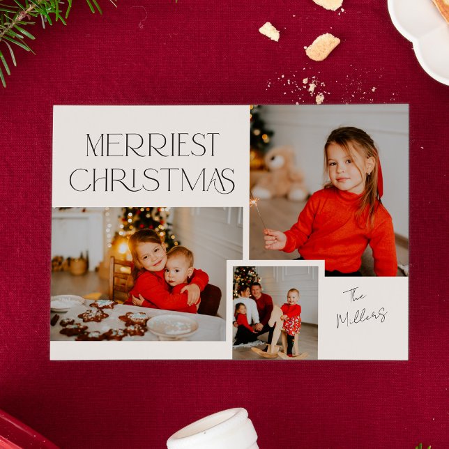 Cartes Pour Fêtes Annuelles Collection photo moderne Noël le plus joli (Créateur téléchargé)